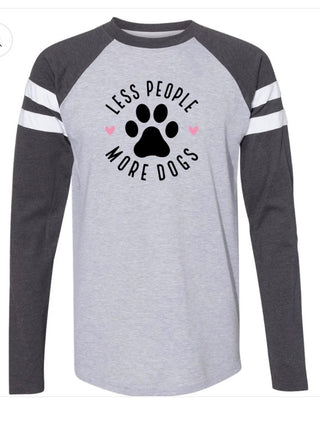 Baseball Tee Fetching Less People More Dogs