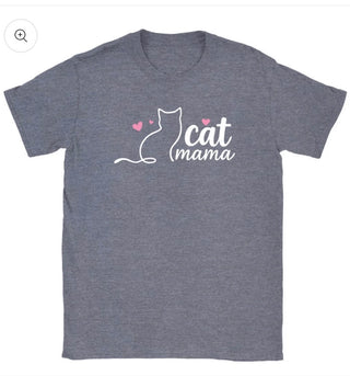 Cat Mom Tee Fetching