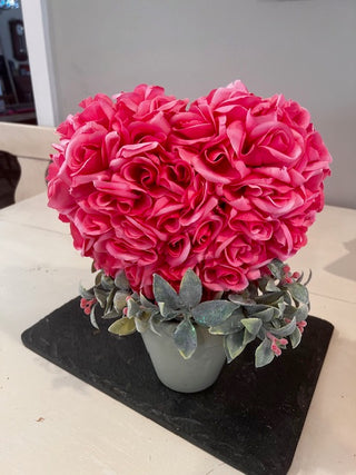 Valentine Heart Potted Floral Arrangement