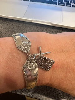 Bracelet with Cross and Charm