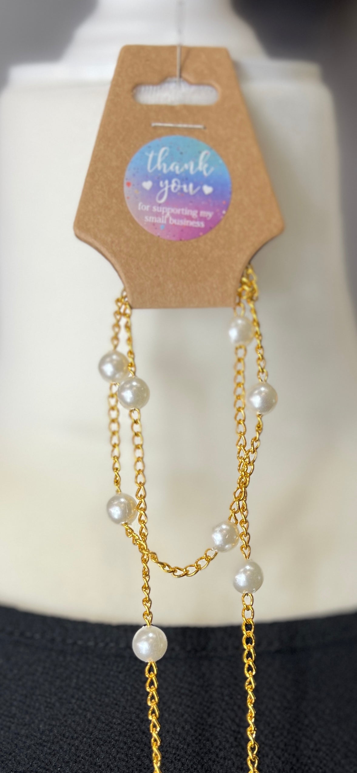 18K Gold Finish and Pearl Necklace/Bracelet Set