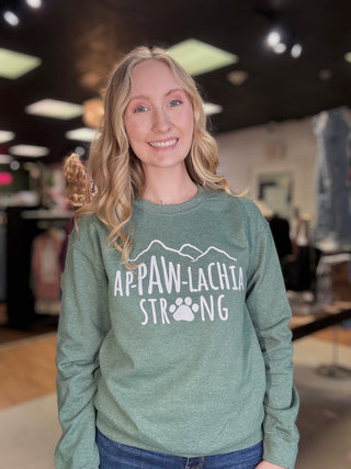 Ap-paw-lachia Strong Long Sleeve Sweatshirt Fetching