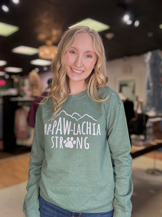 Ap-paw-lachia Strong Long Sleeve Sweatshirt Fetching