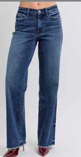 JUDY BLUE Mid Rise Wide Leg