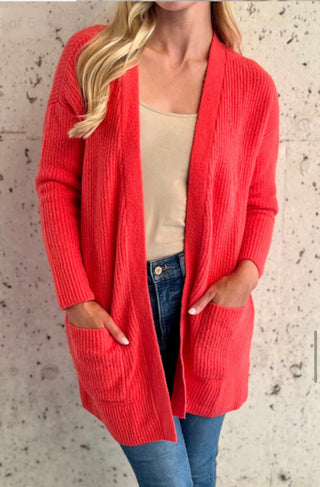 Soft Pocket Front Cardigan