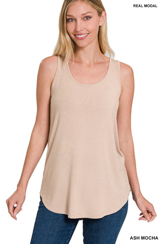 Sleeveless Round Neck Tank Tops