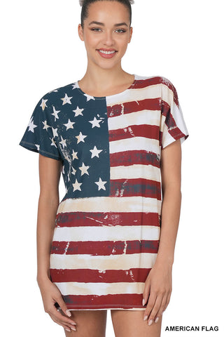 American Flag Short Sleeve Shirt