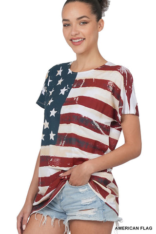 American Flag Short Sleeve Shirt