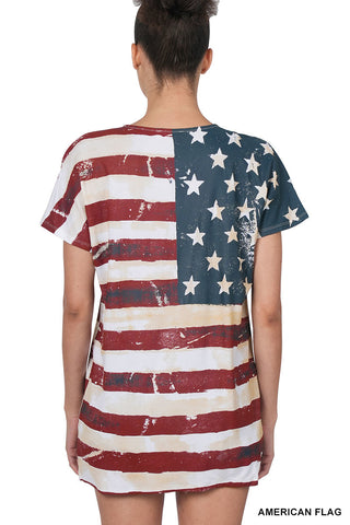 American Flag Short Sleeve Shirt