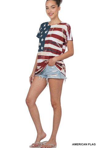 American Flag Short Sleeve Shirt