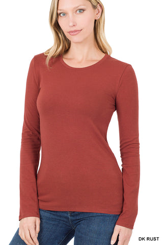 Brushed Microfiber Long Sleeve Tee