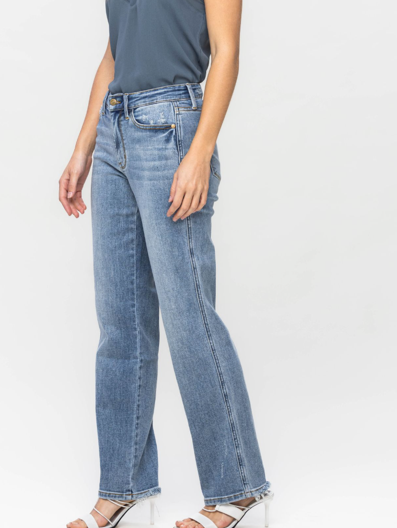 High Rise Light Wash Relaxed Fit - Dad Jean