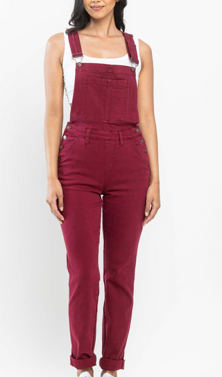 Judy Blue Burgundy Overalls