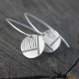 Silver Abstract Earrings