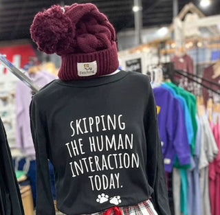 Skipping the Human Interaction long sleeve