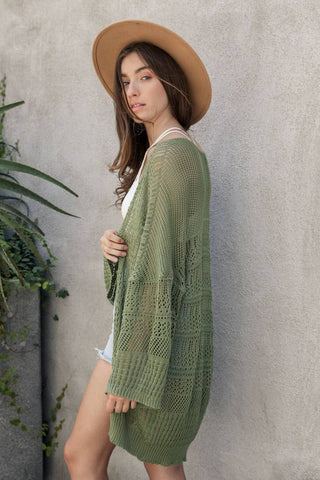 Knit Cardigan Moss