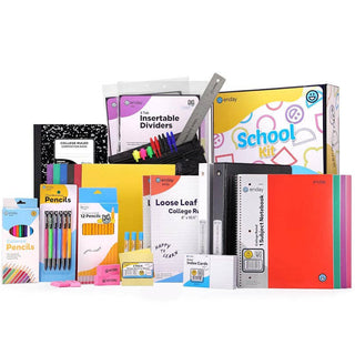 Everyday Supply Co - School Supply Box, 105-Piece Kit