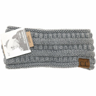 C.C. Ponytail Headband Solid Ribbed beanie