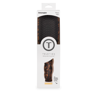 TELETIES Detangler Brush for Thick Hair - Tortoise