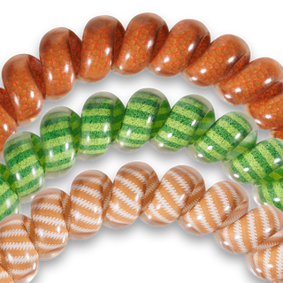 Spiral Hair Coils | Large | Football Hair Ties