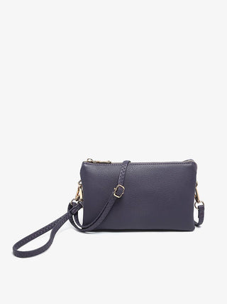 Jen & Co. - Riley Monogrammable 3 Compartment Crossbody/Wristlet | M013