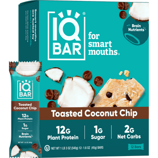 IQBAR - Toasted Coconut Chip | Brain + Body Keto Protein Bars