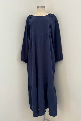Cotton Gauze Ruffle Dress