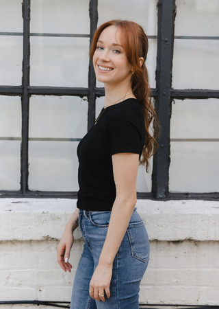ELIETIAN - Short Sleeve Waist Length Top