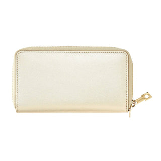 Oventure - Zip Around Leather Wallet in Luxurious Gold
