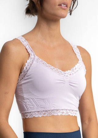 Lace Bralette: Lavender