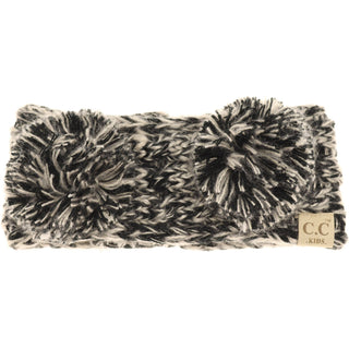 KIDS Multi-tone Double Pom Head Wrap