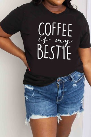 Full Size COFFEE IS MY BESTIE Graphic Cotton T-Shirt