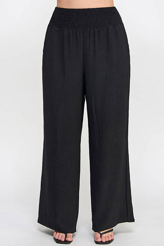 Wide Leg Black Pant- plus