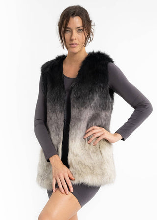 Mystic Ombre Faux Fur Vest