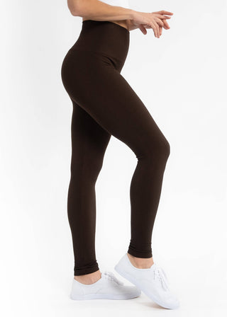 High-Waisted Leggings: BLACK