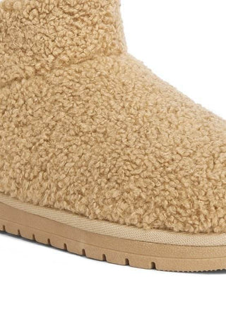 Anatole Fleece Exterior Fluffy Boots - Just Believe Boutique