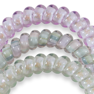 TELETIES - Spiral Hair Coils | Small | Opal Glow