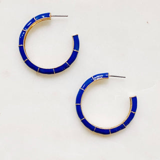 Candy Drop Colored Hoop Earrings