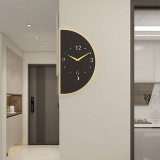 VIVZONE Double-Sided LED Wall Clock - Efficient Elegance
