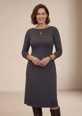 ELIETIAN - Knee Length Long Sleeve Dress