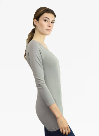 ELIETIAN - Lace Trim Long Sleeve - Berry