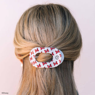 TELETIES - Flat Round Hair Clip | Medium | Minnie Mouse Loves Her Bows!