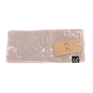 C.C. Beanie - Allover Clear Sequin Head Wrap