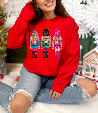 Nutcracker Faux Sequin Effect Sweatshirt