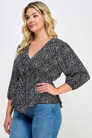 Leopard Print Top- plus