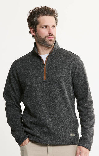 JACHS NY - Stretch Sweater Fleece Quarter Zip Pullover