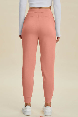 Basic Bae Full Size Air Scuba Drawstring High Waist Joggers - Just Believe Boutique