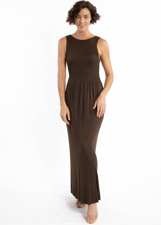 Sleeveless Maxi Dress: Olive