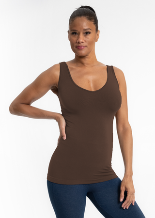 Reversible Tank : Neutral Grey / Long