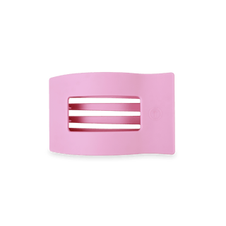 TELETIES - Flat Rectangle Hair Clip | Small | Merry Pinkmas